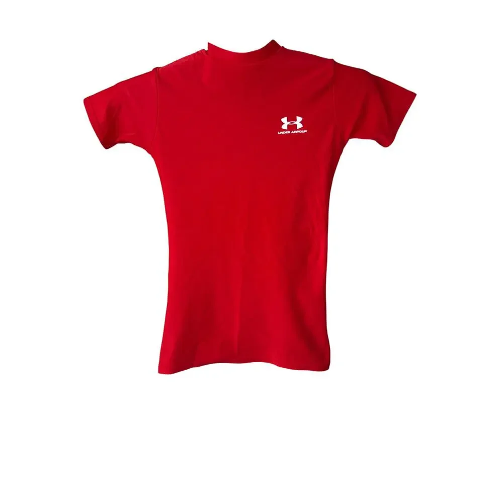 Under Armour Red Short Sleeve Tee Youth Medium